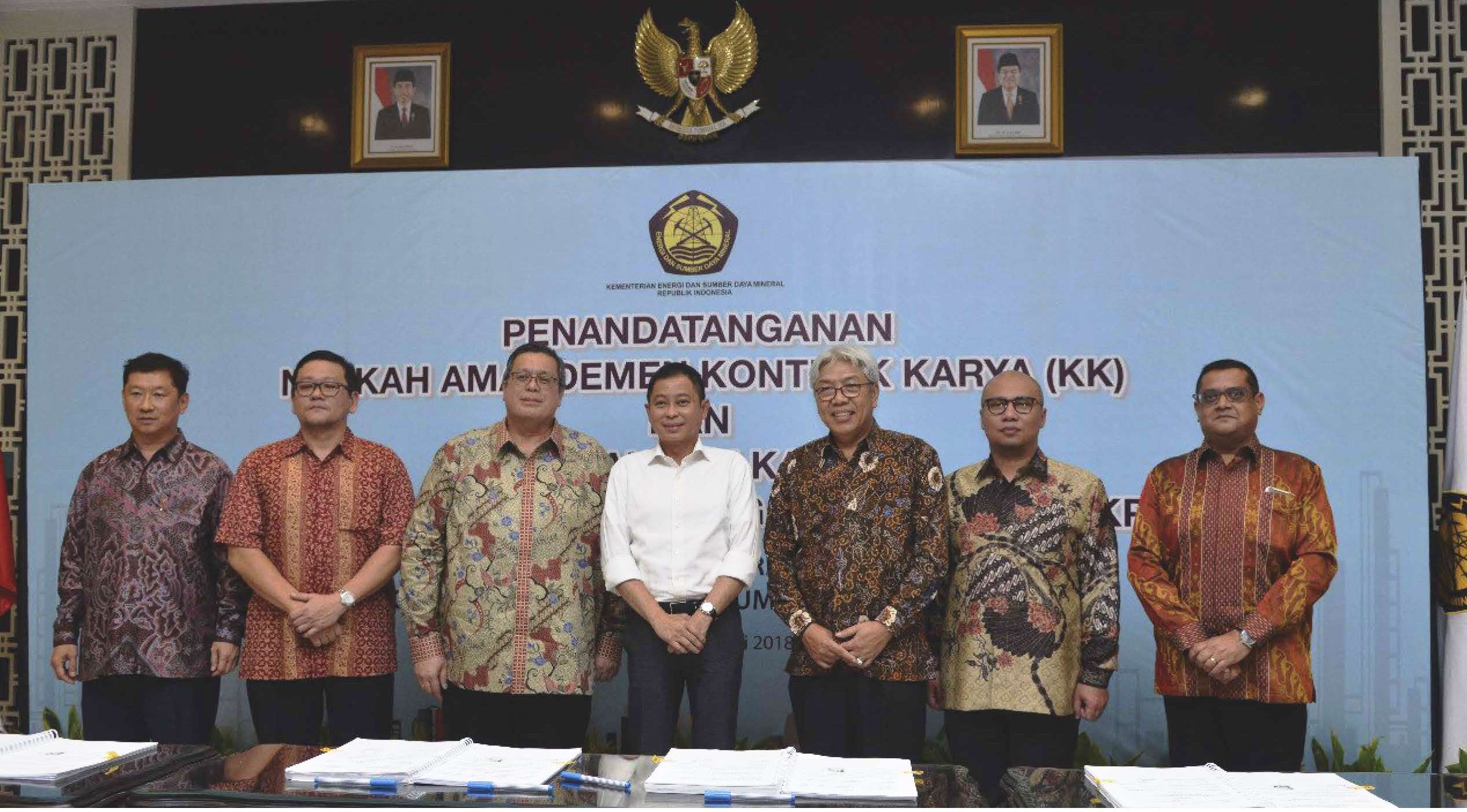 Amandemen 1 KK dan 18 PKP2B Ditandatangani
