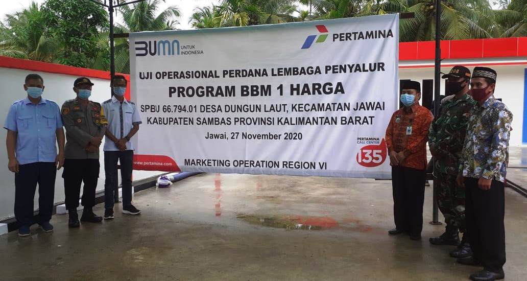 Jawai, Titik BBM Satu Harga ke 38 di Kalimantan