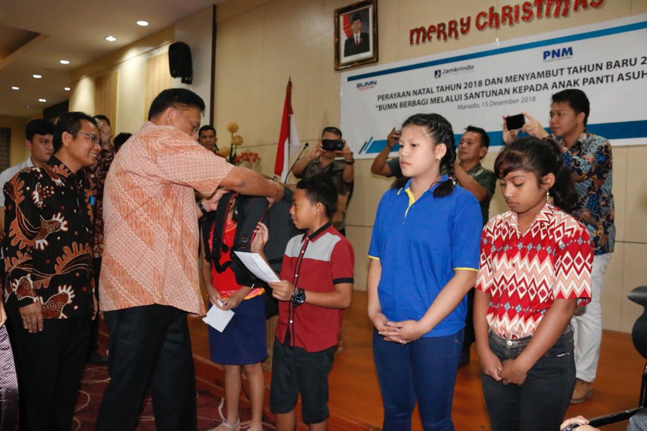 BUMN Berbagi Santuni Anak Panti Asuhan di Sulawesi Utara