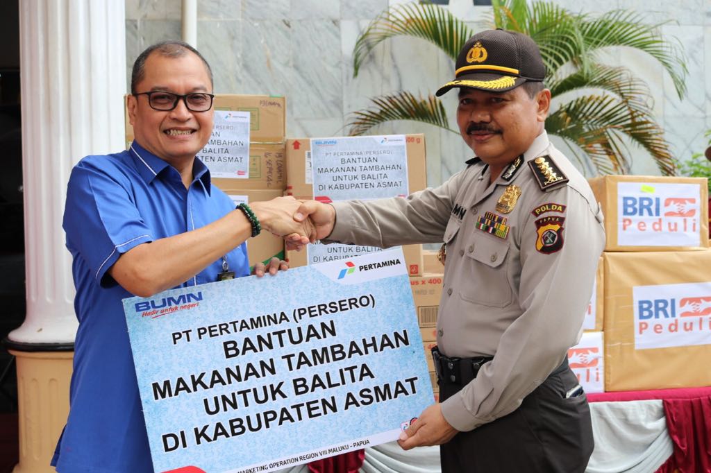 Pertamina Kirim Bantuan ke Kabupaten Asmat