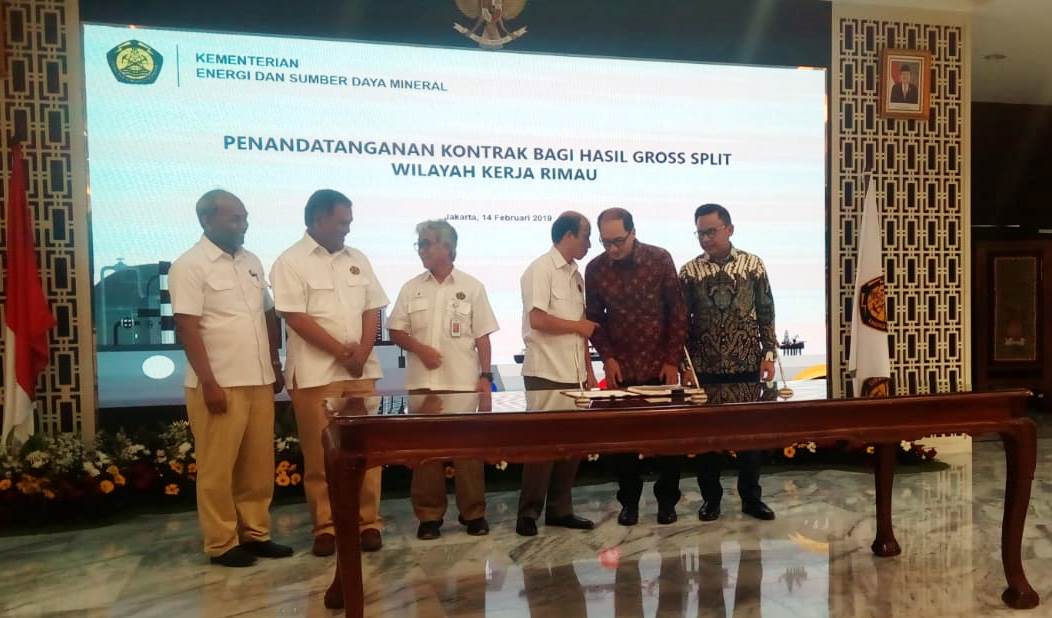 Pakai Gross Split, Kontrak Baru Blok Rimau Ditandatangani