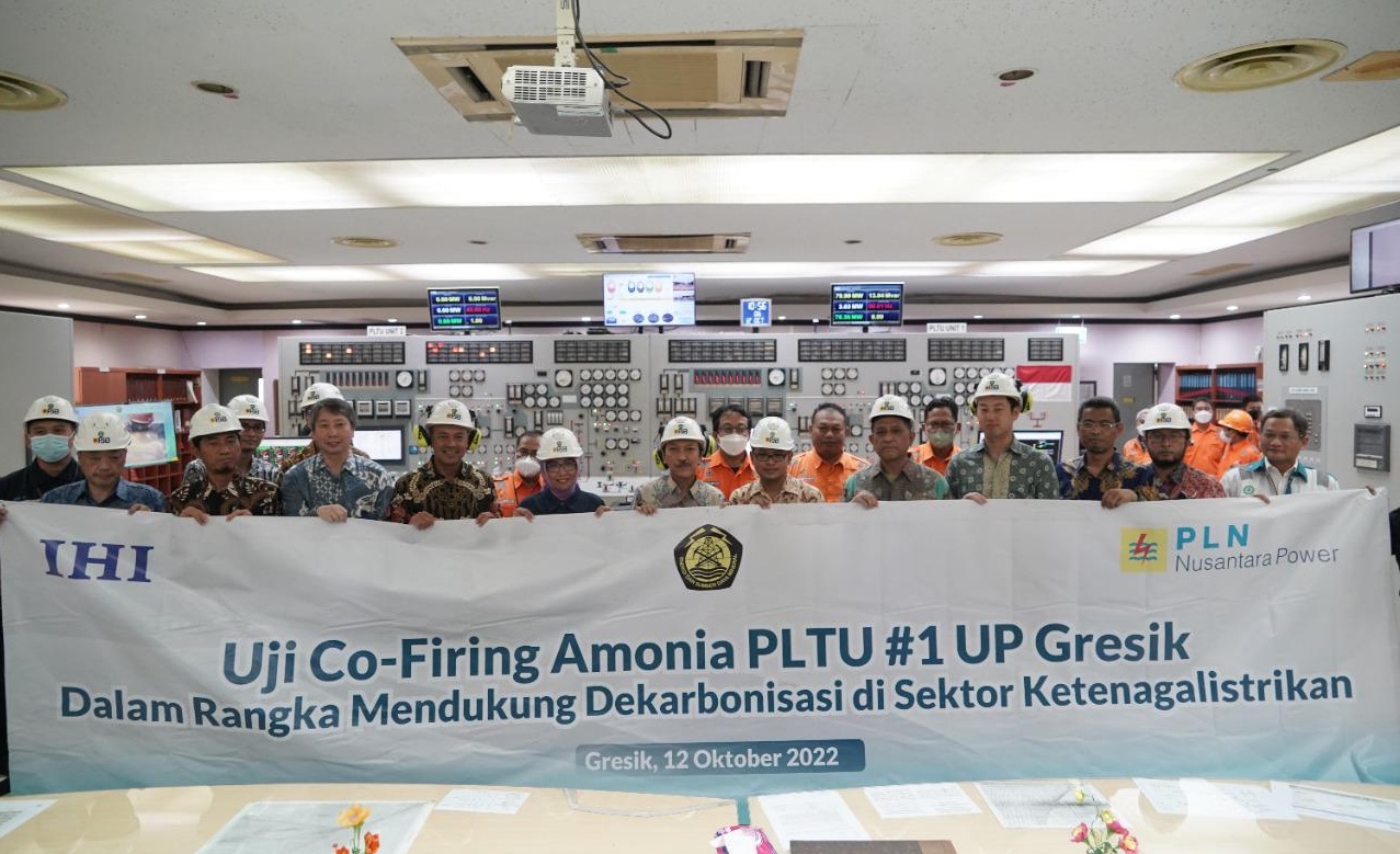 PLN Grup Uji Coba Cofiring Amonia di PLTU Gresik