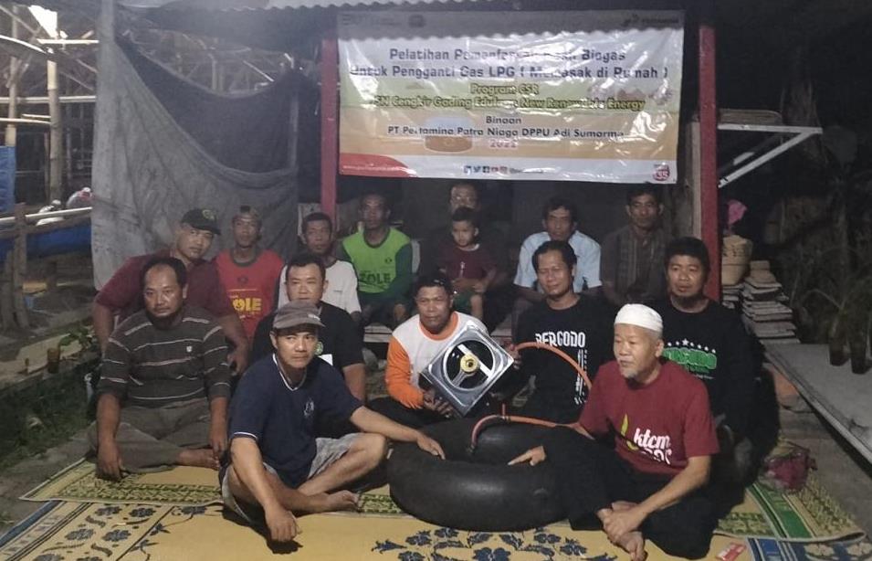 Inovatif, Ban Dalam jadi Wadah Biogas Kotoran Sapi