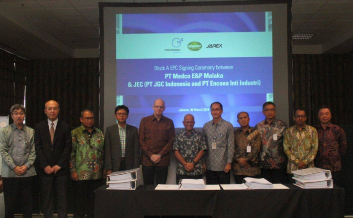 Kontrak EPC Proyek Gas Blok A Diteken