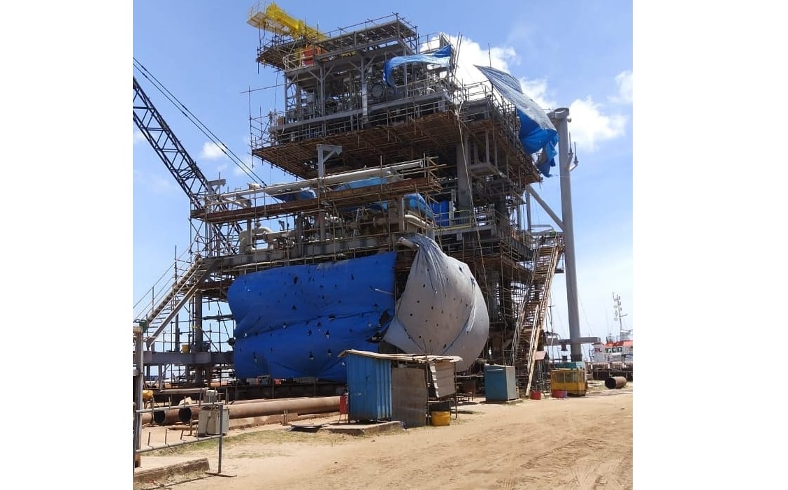 Fabrikasi Anjungan YYA Hampir Rampung