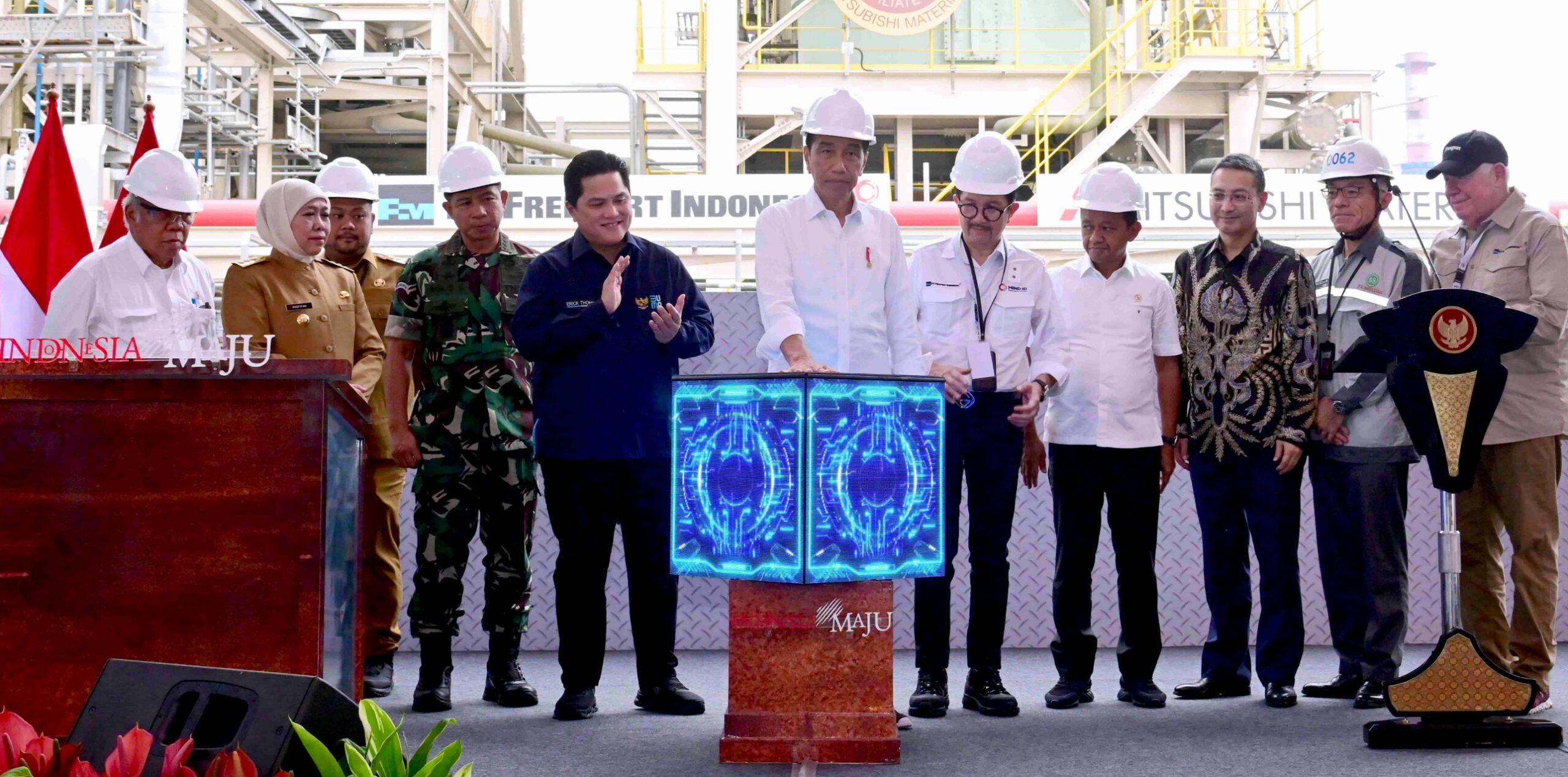 Presiden Jokowi Resmikan Proyek Ekspansi PT Smelting