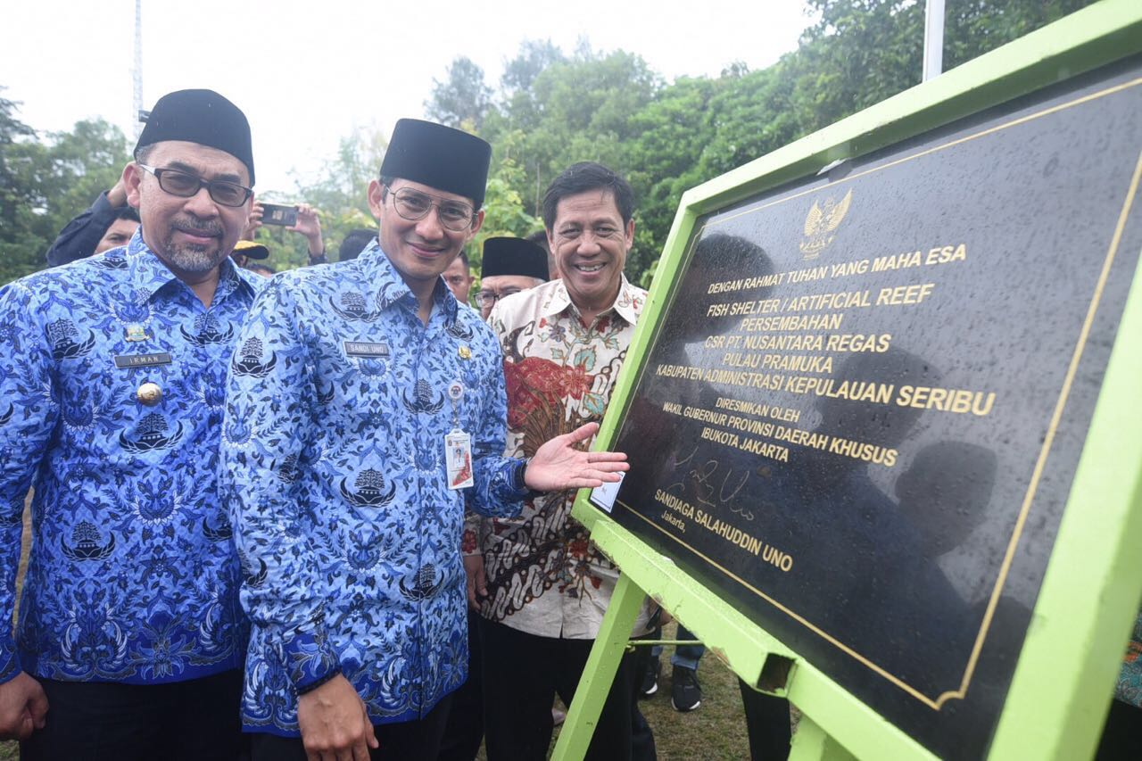 Wagub Jakarta Resmikan Fish Shelter Nusantara Regas