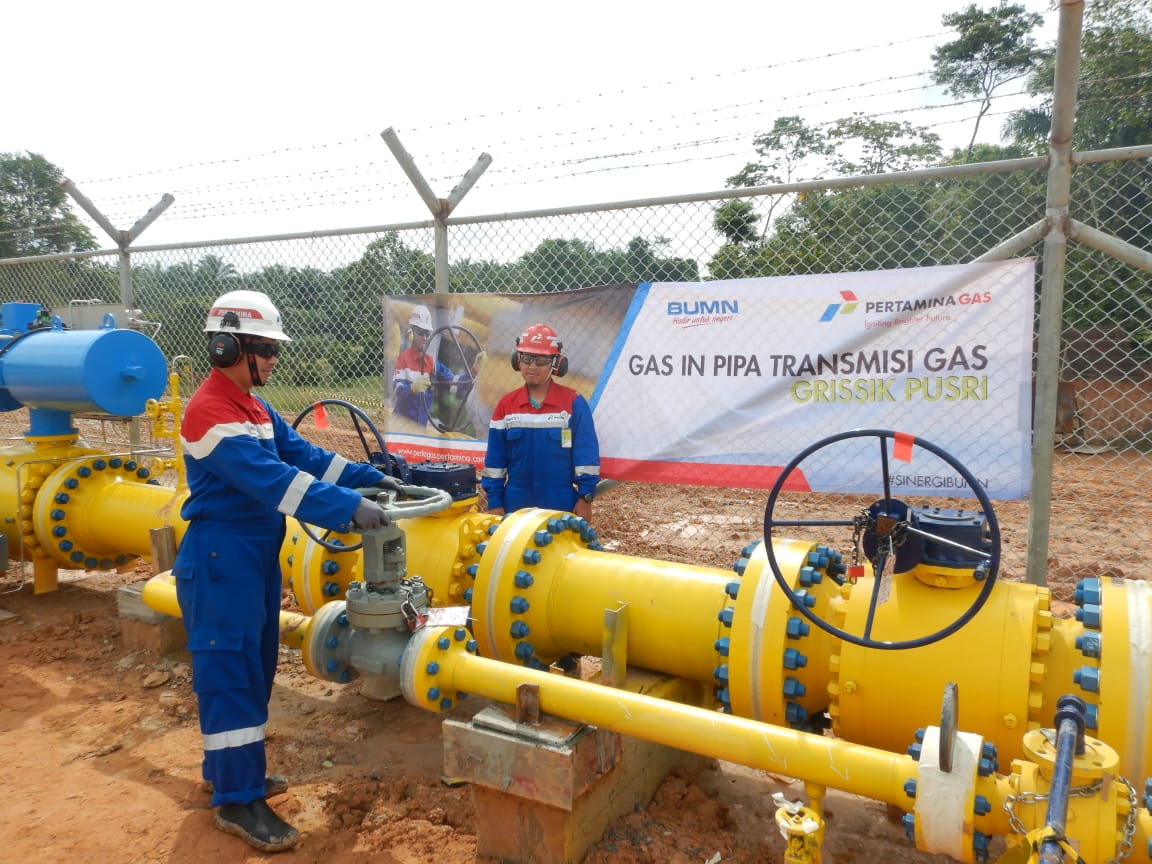 Gas Perdana di Ruas Pipa Grissik-Pusri