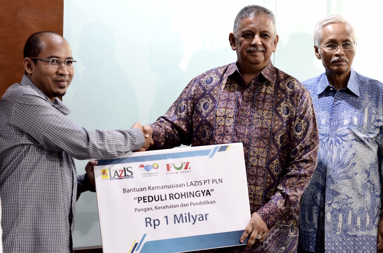 LAZIS PLN Sumbang Rp 1 Miliar Untuk Muslim Rohingya