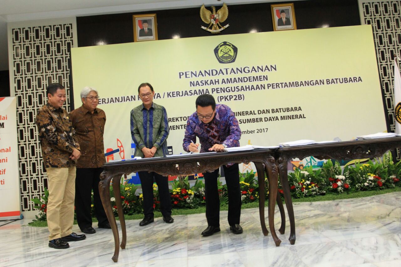 Amandemen Semua PKP2B Selesai Tahun Ini