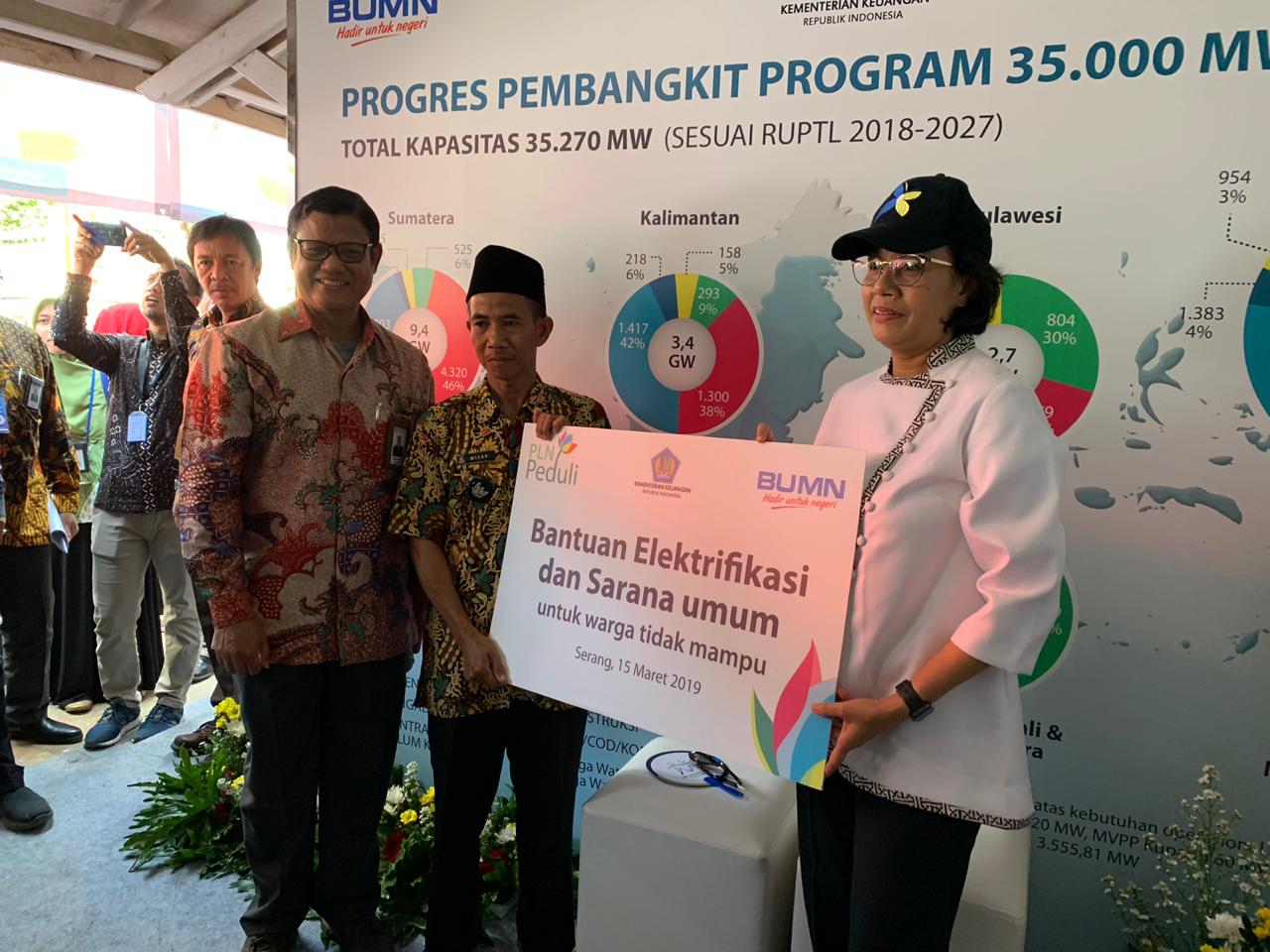 Pasang Listrik Gratis untuk 117 Warga Serang