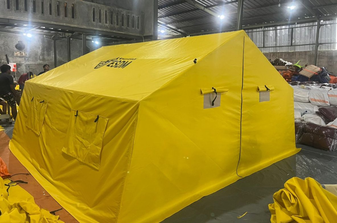 Mulai Dikirim, Tenda untuk Hunian Darurat Pengungsi di Tapanuli Selatan