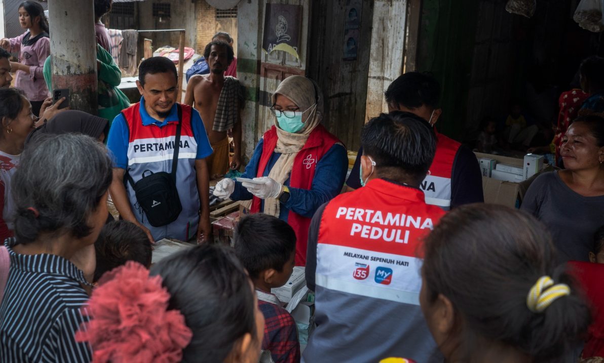 Door to Door, Relawan Pertamina Layani Warga Terdampak Bencana