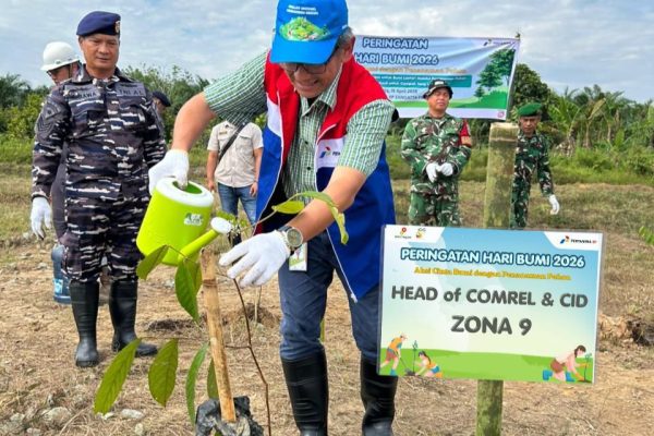Peringati Hari Bumi, Pertamina EP Sangatta Field Tanam 333 Pohon