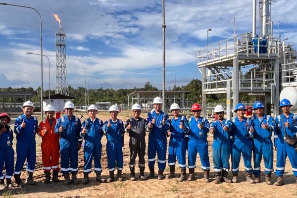 First Gas dari Lapangan Karamba untuk Kilang Balikpapan