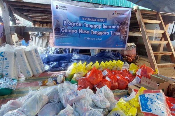 Pertagas Salurkan Bantuan Pascabencana NTT