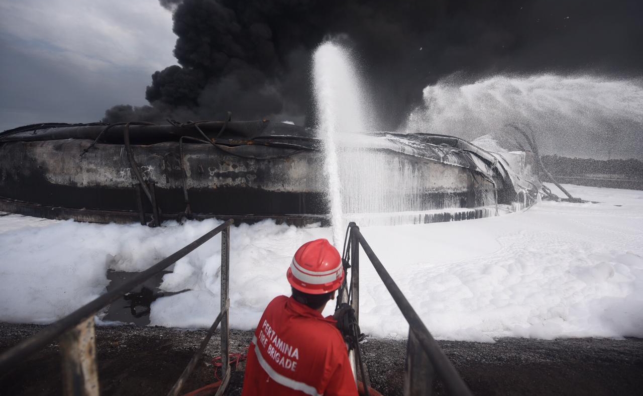Pertamina Berhasil Padamkan Seluruh Titik Api