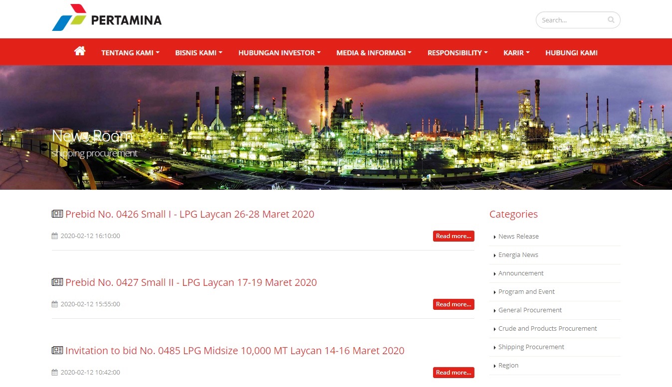 Pertamina Semakin Transparan dalam Proses Pengadaan