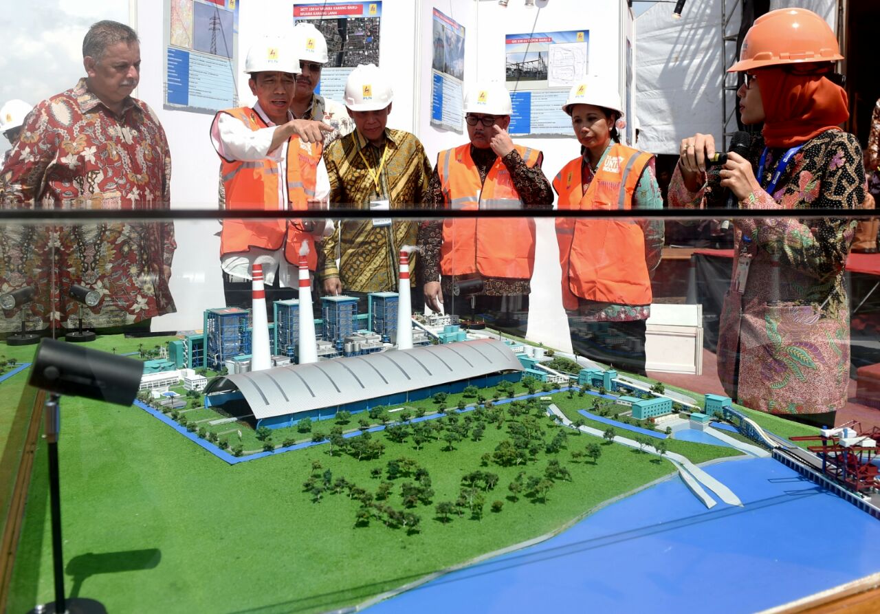 Presiden Resmikan Groundbreaking PLTU Lontar 4