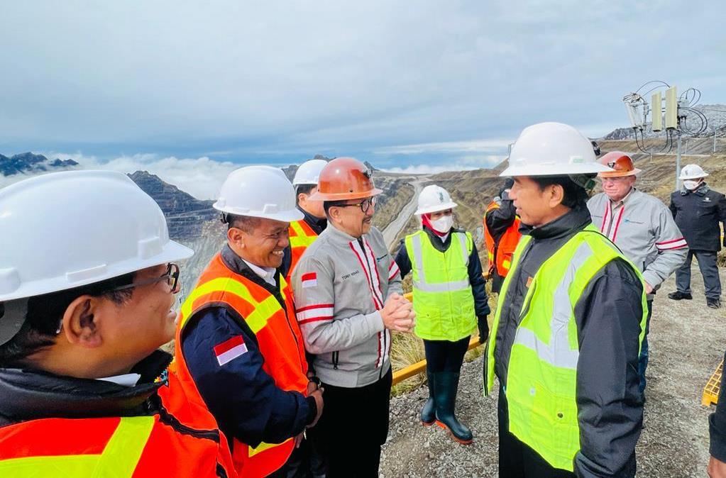 Presiden Lihat Sejarah Pertambangan Freeport Indonesia