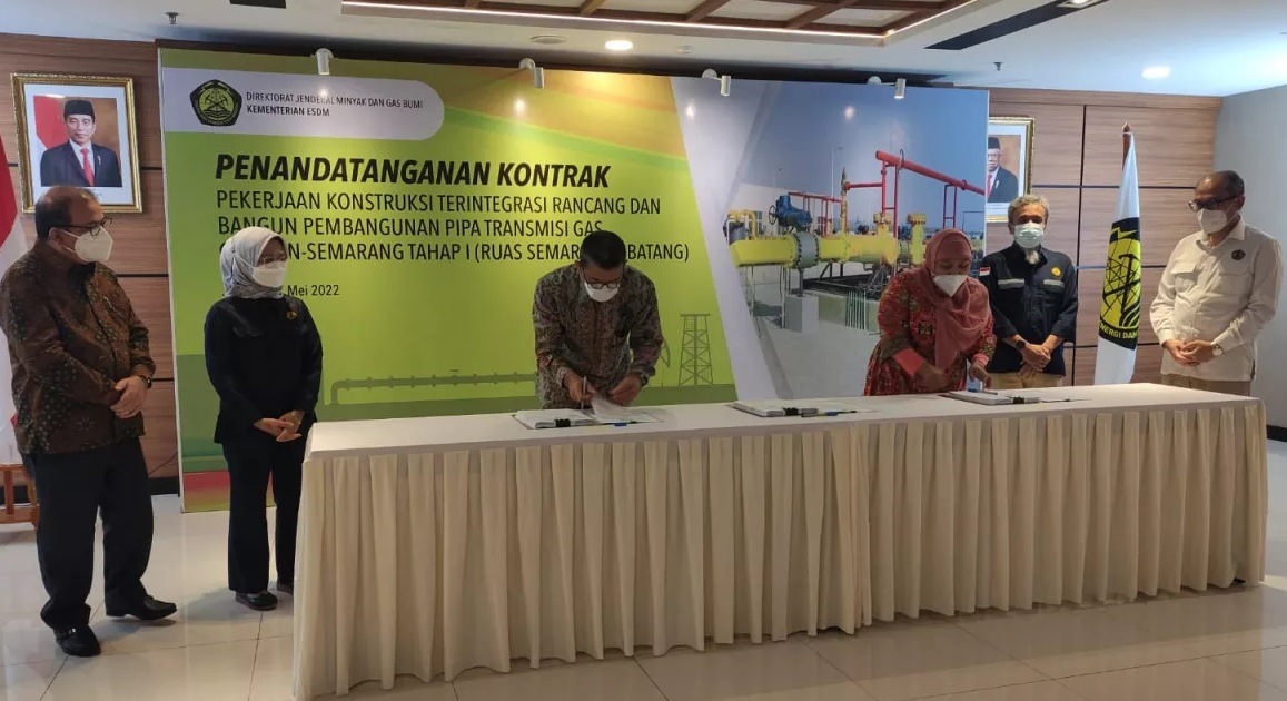 Kontrak Pembangunan Pipa Cisem Tahap I Diteken