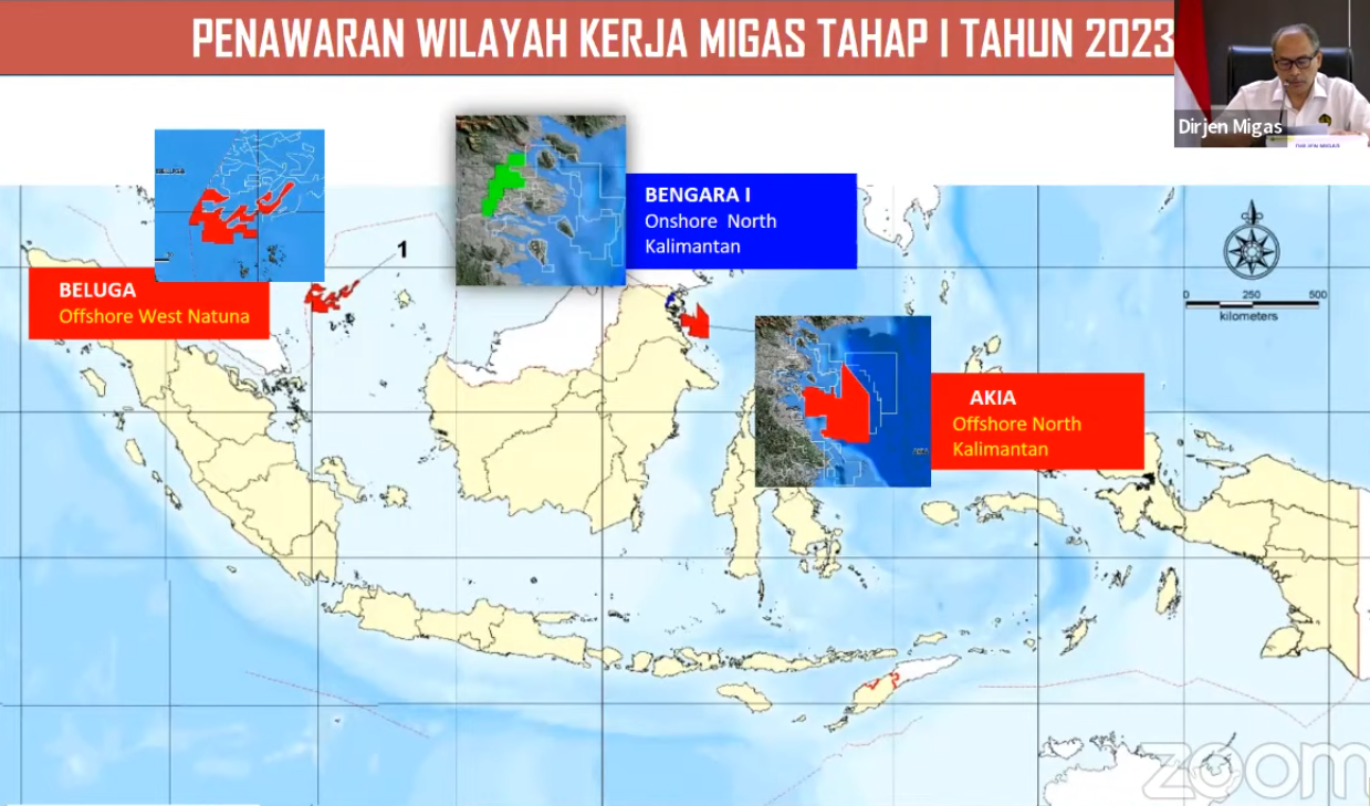 3 WK Migas Ditawarkan dalam Lelang WK Migas Tahap I-2023