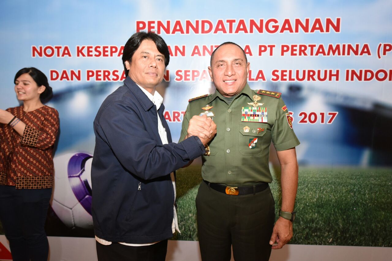 Pertamina Dukung PSSI Kembangkan Sepakbola Nasional