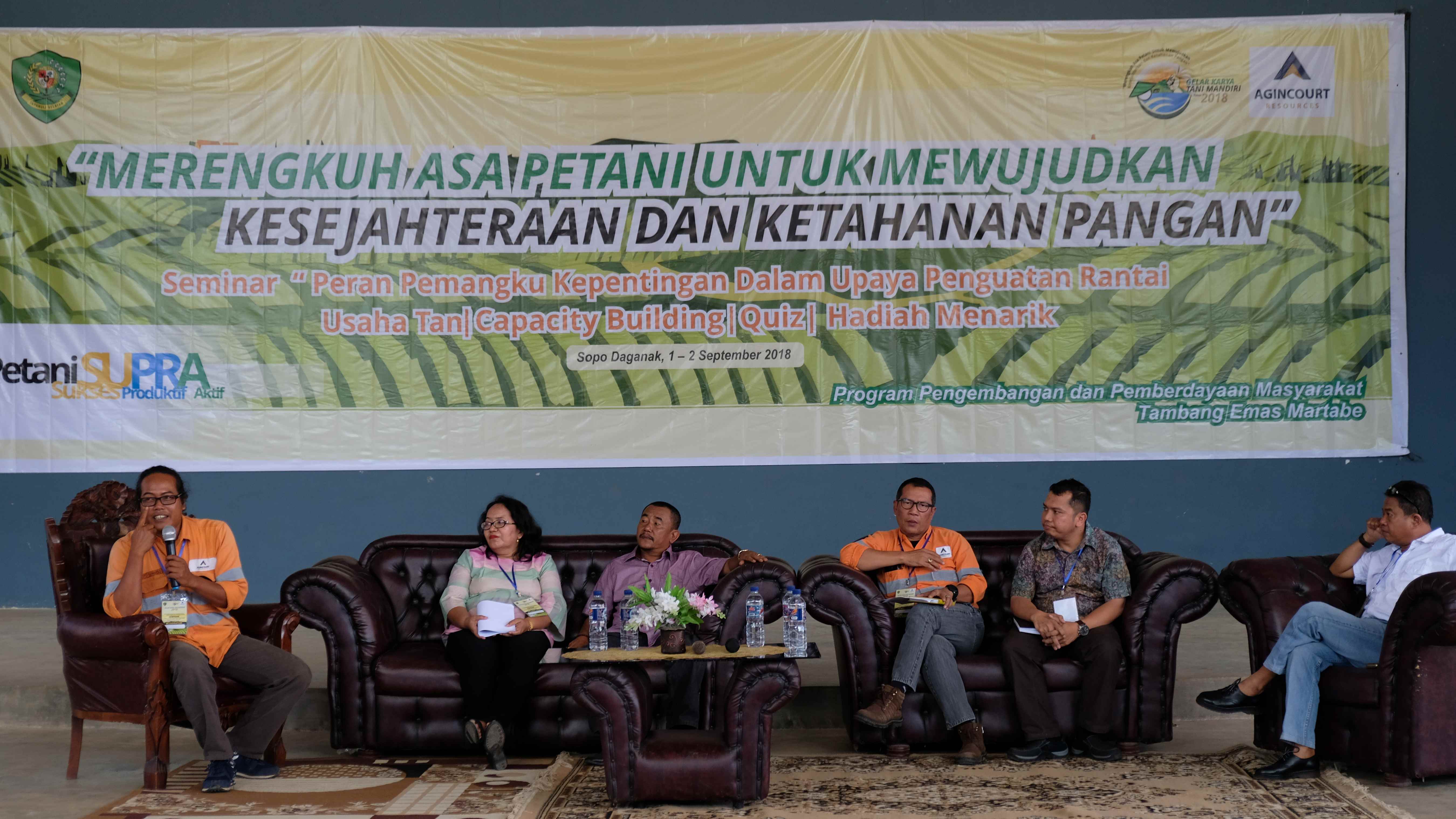 Tambang Martabe Gelar Karya Tani Mandiri 2018