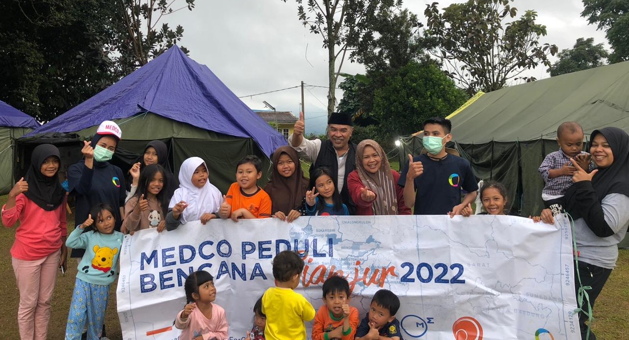 Tangani Korban Gempa Cianjur, Medco Libatkan Psikososial