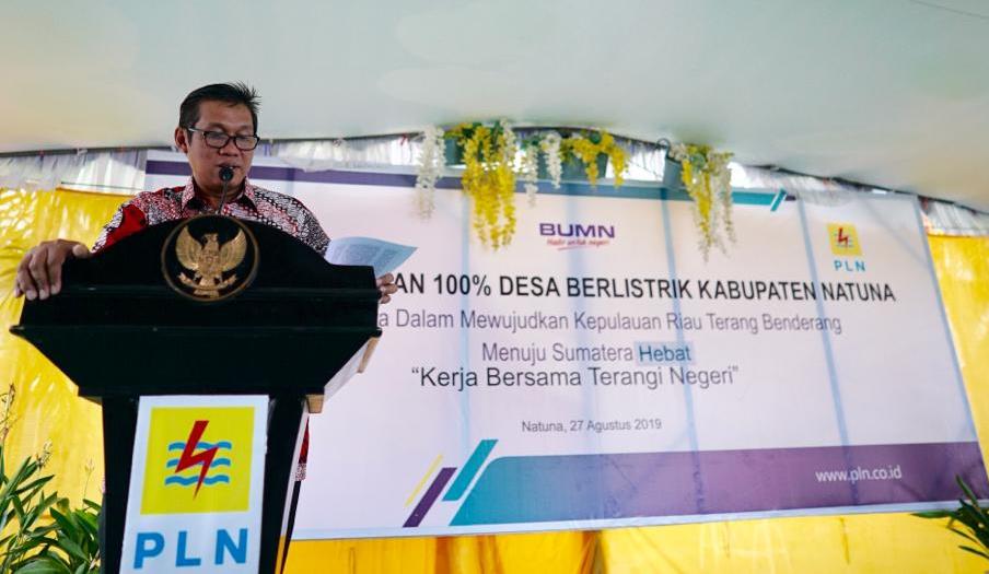 Hore, Kini 100 Persen Desa di Natuna Berlistrik