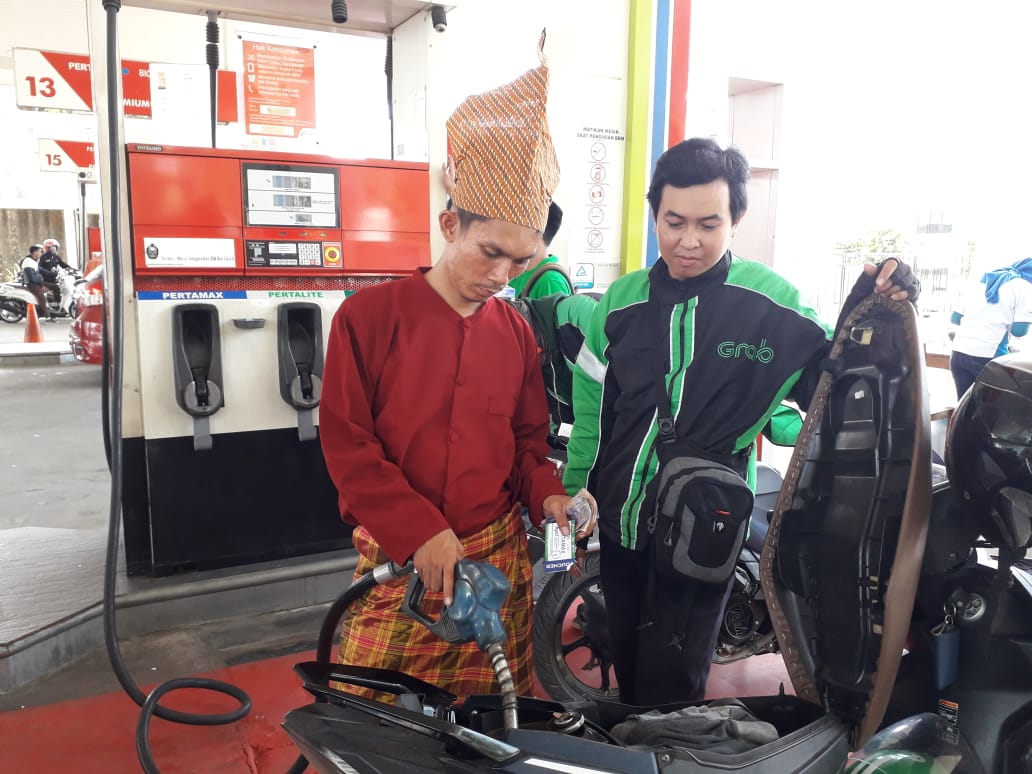 Mitra Grab Rame-Rame Beli Pertamax