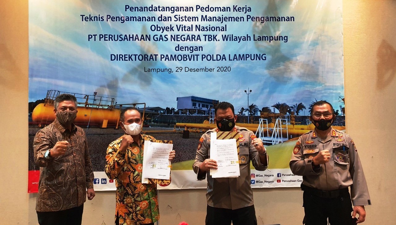 Jaga Pengamanan Obvitnas, PGN Gandeng POLDA Lampung