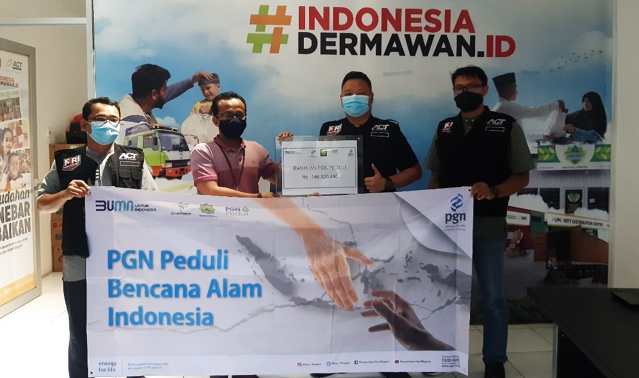 PGN Salurkan Bantuan Bencana di Sulbar dan Kalsel
