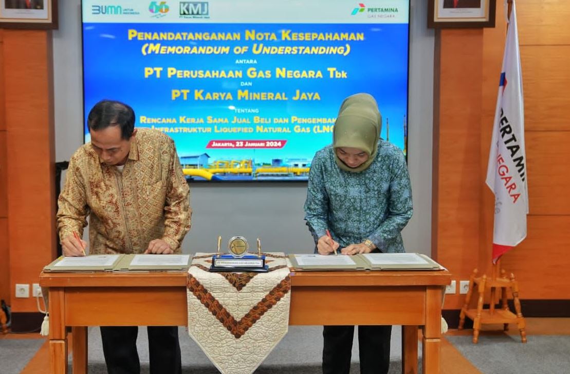 PGN Teken MoU Pasokan LNG dari KMJ