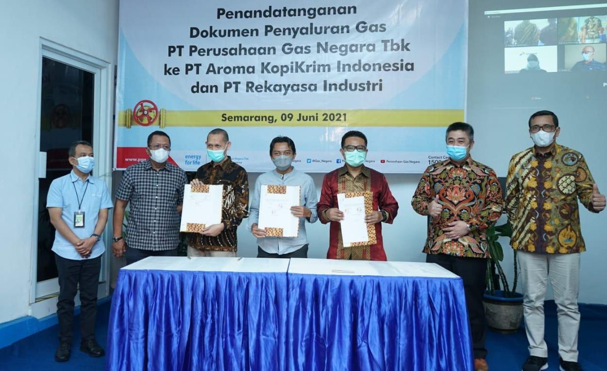 Aroma Kopi, Pelanggan Gas Pipa Pertama PGN di Jateng
