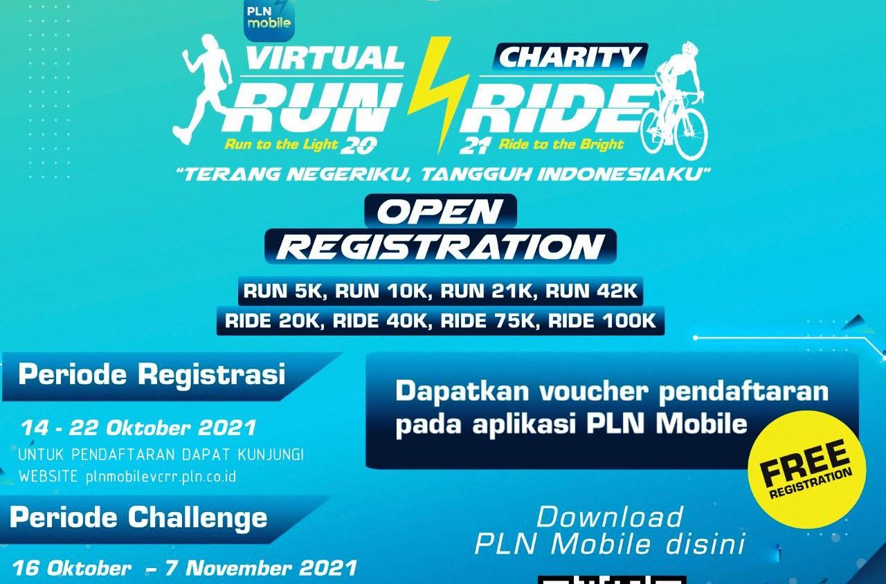 Ayo Ikut PLN Mobile Virtual Charity Run and Ride