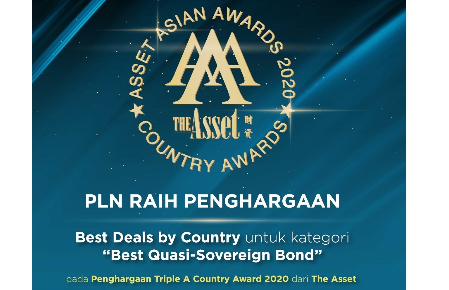 Global Bond Sukses, PLN Raih Penghargaan The Asset
