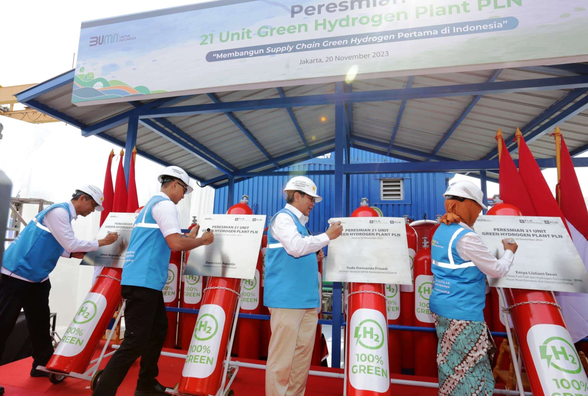 Terbanyak di Asia Tenggara, PLN Resmikan 21 Green Hydrogen Plant