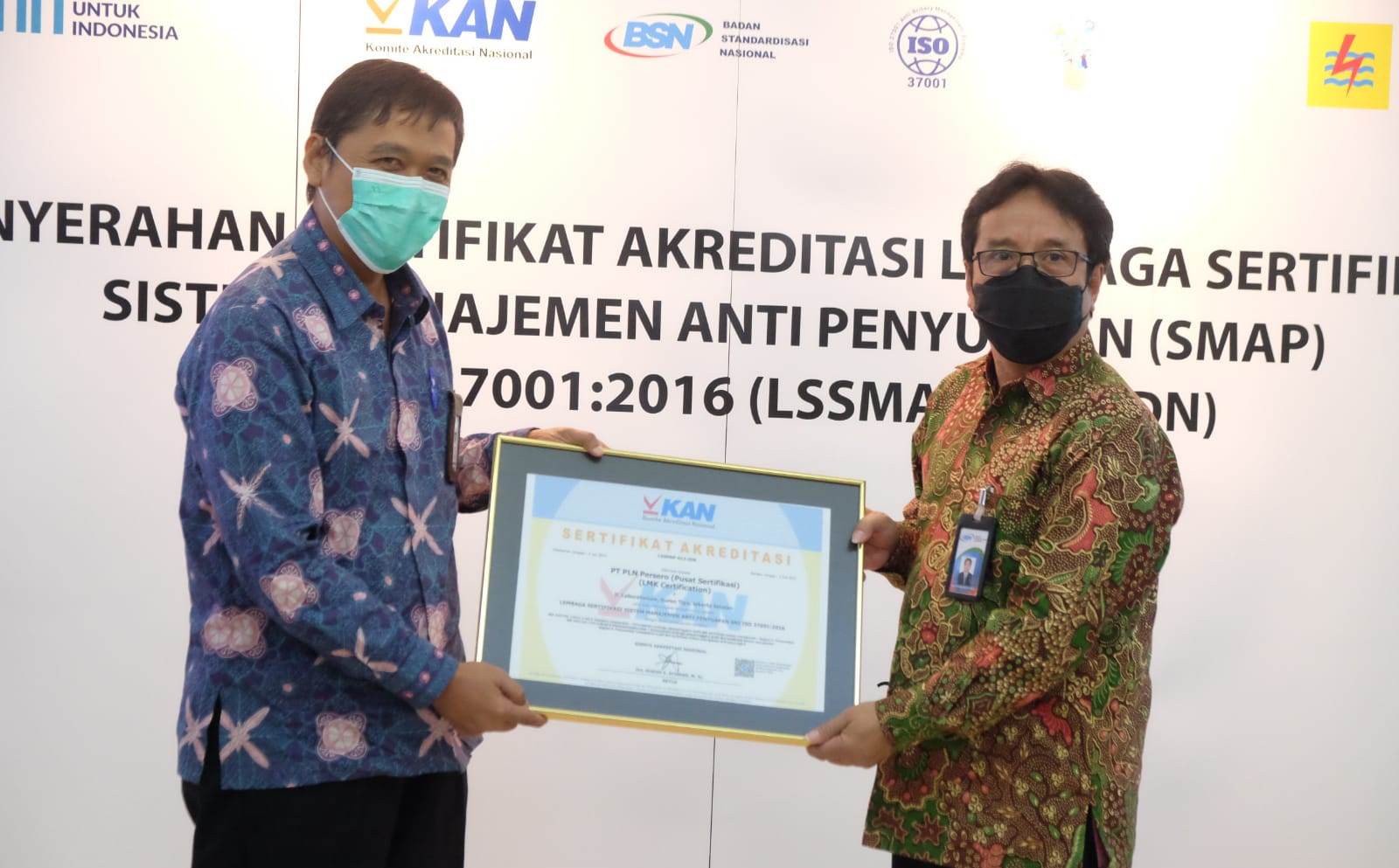 PLN Pusertif Bisa Sertifikasi Manajemen Anti Penyuapan