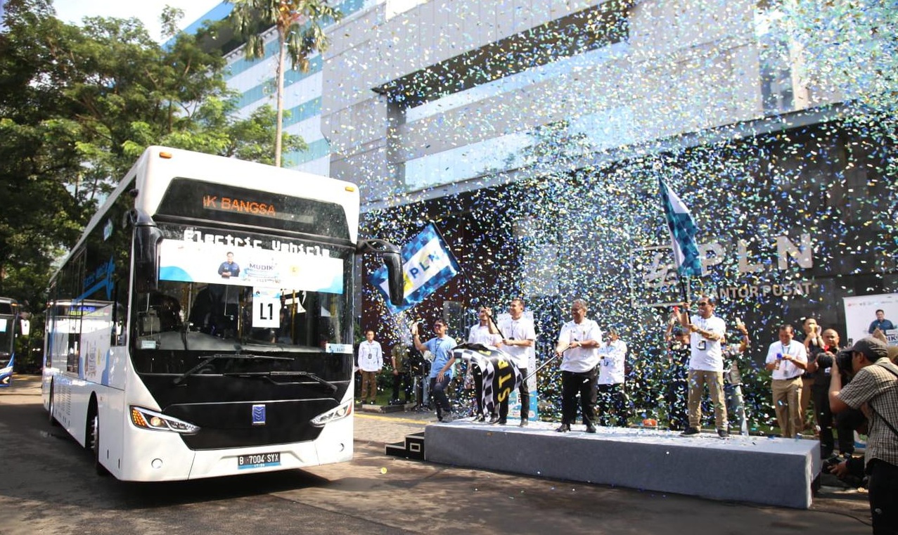 Kesan Nyaman, Mudik Gratis dengan Bus Listrik