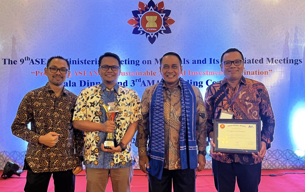 PTAR Juara Pertama di ASEAN Mineral Awards 2023