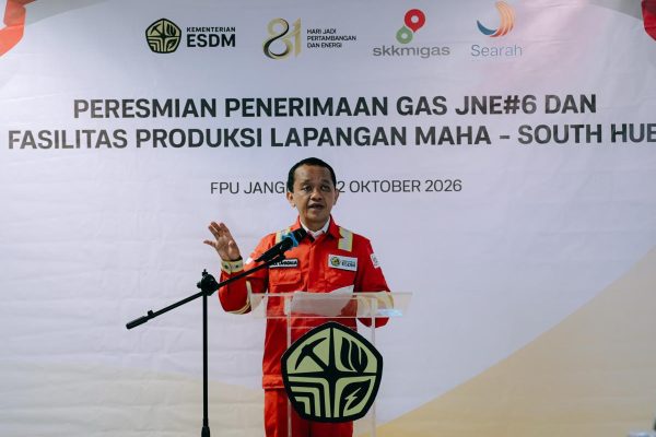 JNE#6 dan Lapangan Maha Tambah Pasokan Gas 290 MMSCFD