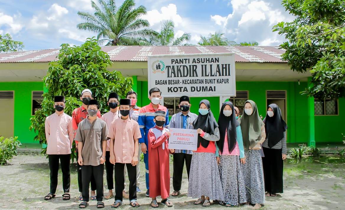 Tebar Berkah, Pertagas Beri Santunan di 7 Area Operasi