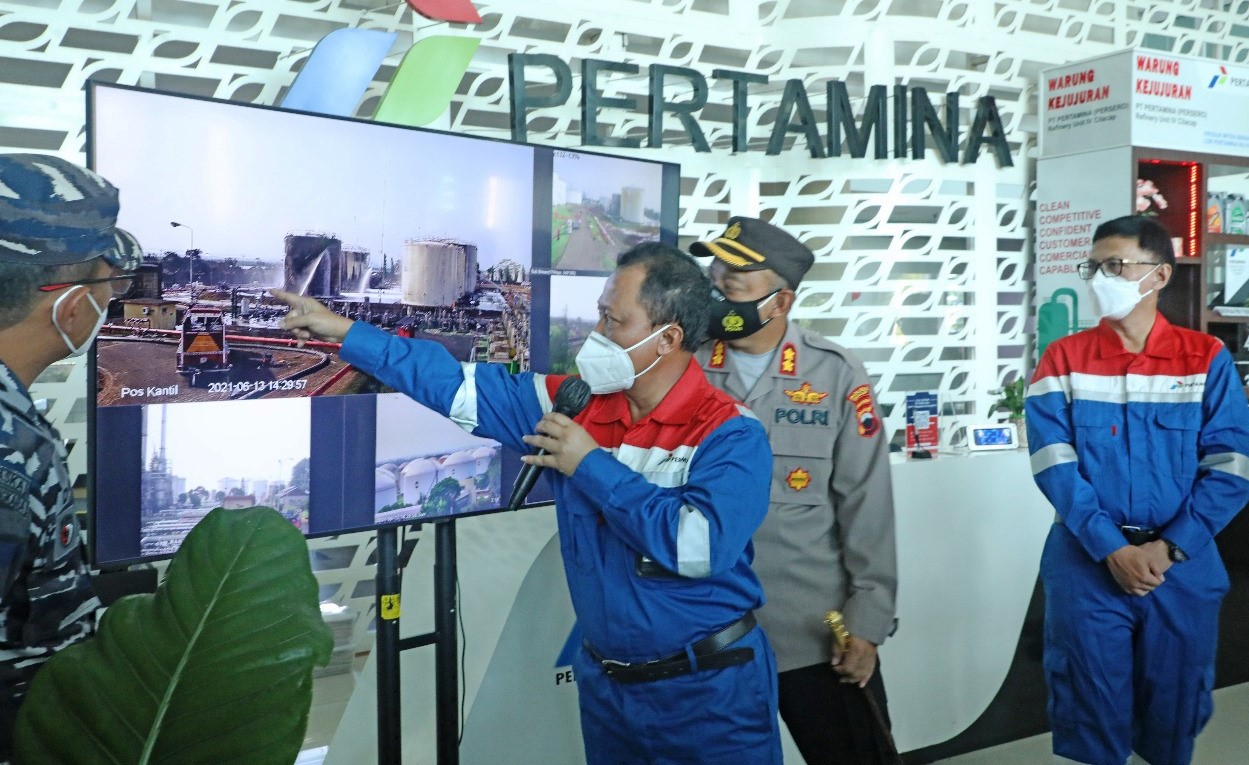 Tuntas, Pemadaman Kebakaran di Kilang Cilacap