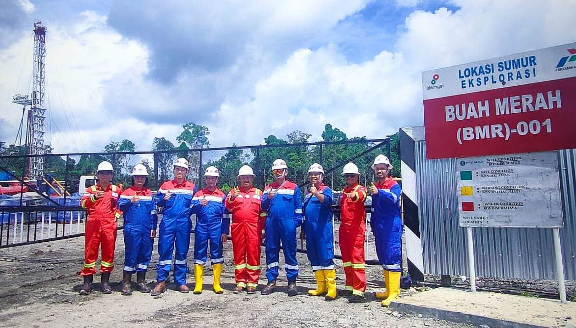 Pertamina EP Papua Tajak Sumur Eksplorasi Buah Merah