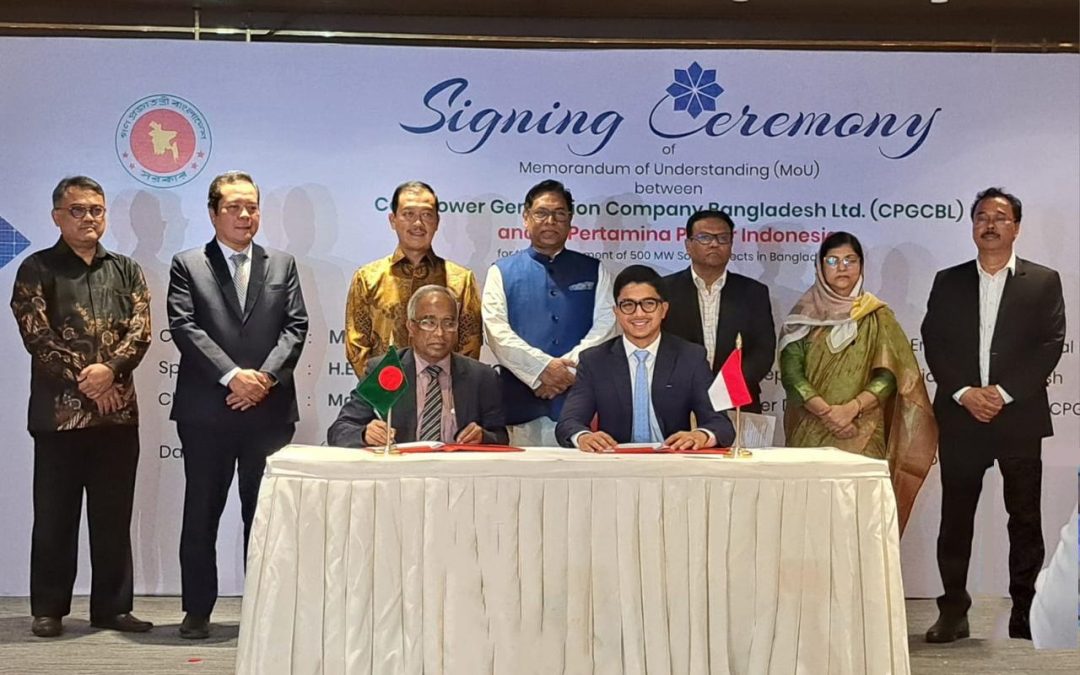 Pertamina Kembangkan Energi Terbarukan di Bangladesh