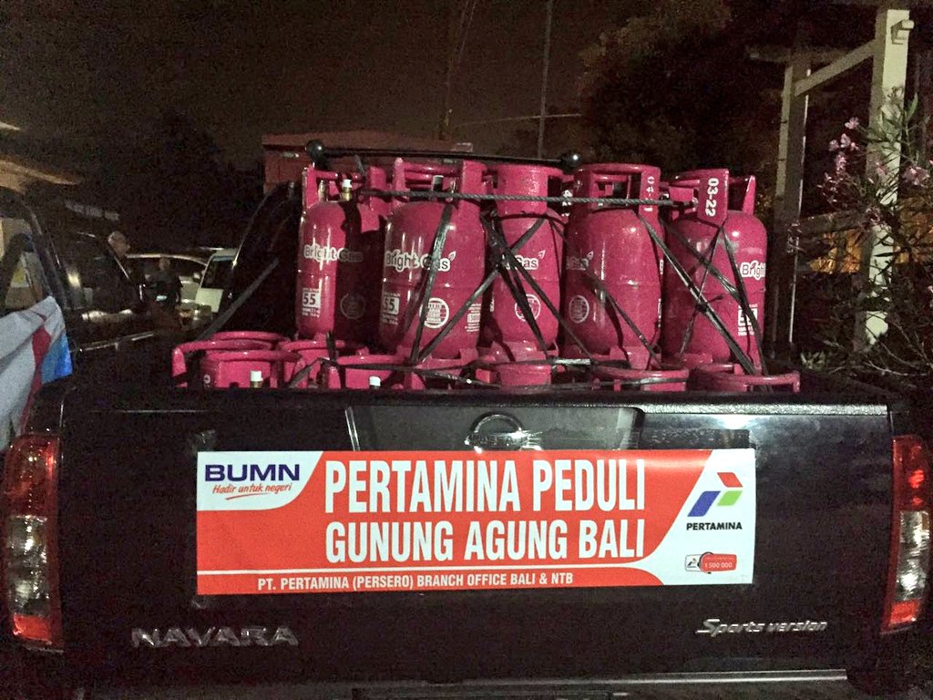 Siaga Gunung Agung, Pertamina Salurkan Bantuan
