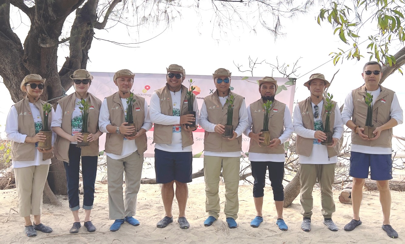 PetroChina Tanam 5.000 Mangrove di Pulau Pari, Kepulauan Seribu