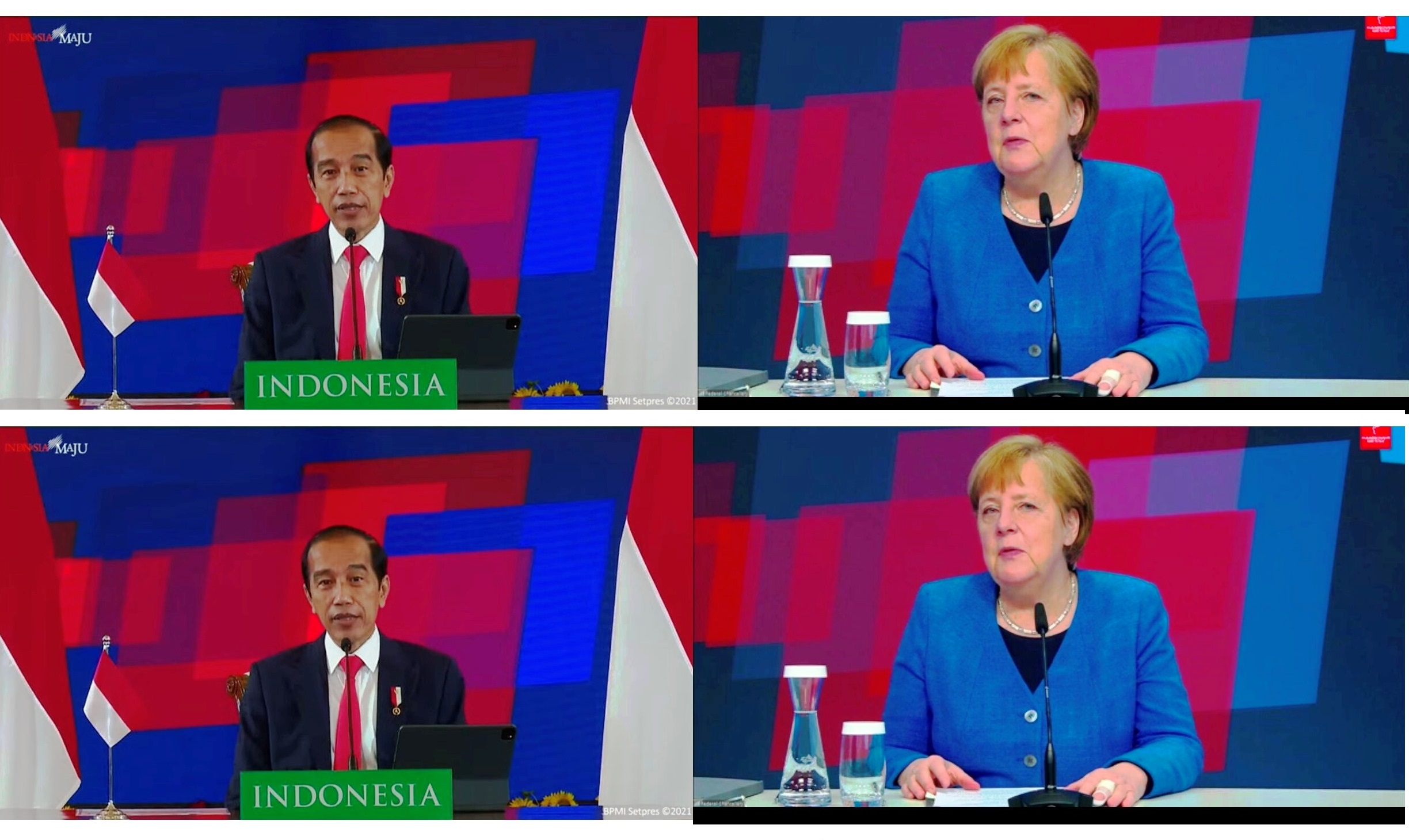 Presiden Jokowi dan Kanselir Jerman Resmikan Hannover Messe 2021