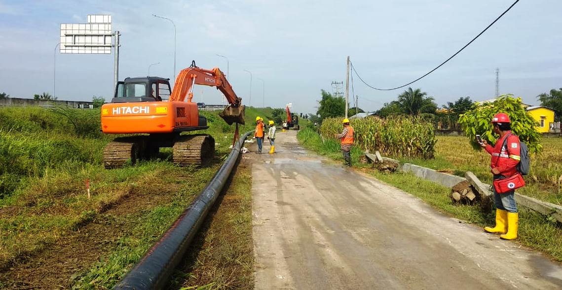 Zero Accident, Relokasi Pipa Gas di Medan